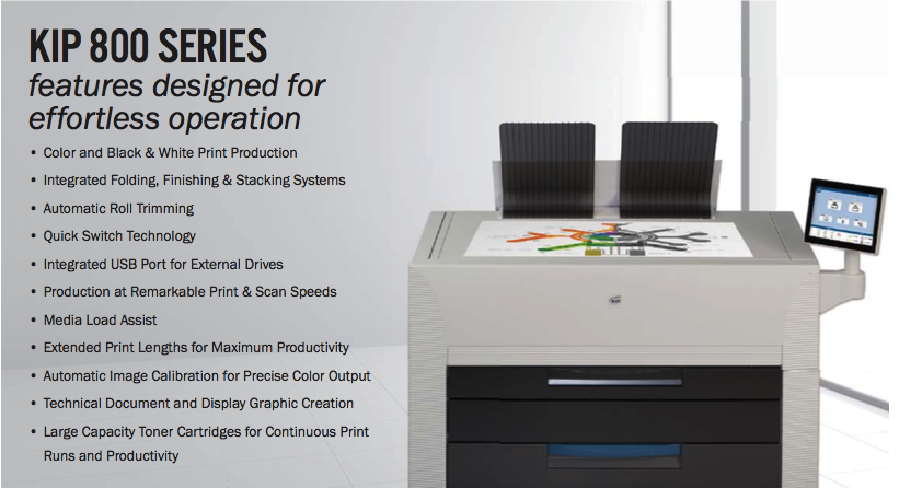 KIP 800 Series Banner